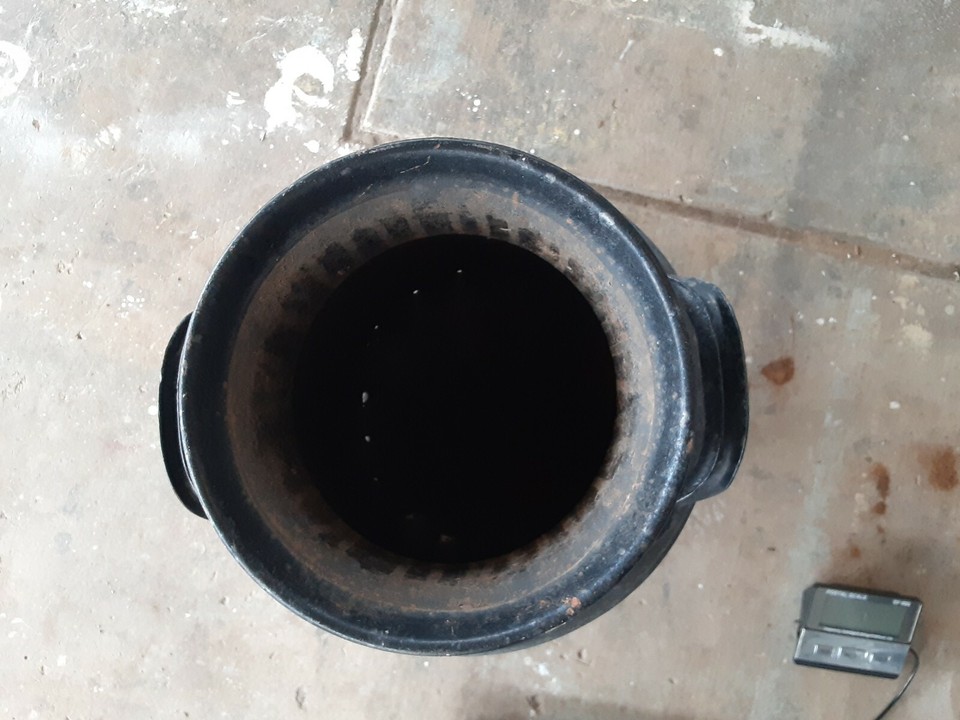 ANTIQUE BLACK STEEL Solar 10 GAL. MILK CAN 23.5" Bell Lubbock FARM RUSTIC DAIRY eBay