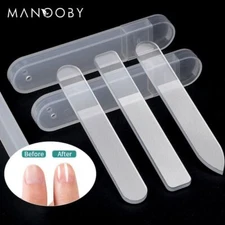 1pcs Nail File Buffing Transparent Sanding Polishing Files Durable Nano Glass
