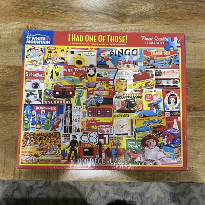 NEW''I Had One Of Those!'' 1000 Piece Jigsaw Puzzle White Mountain Old Vintage Toy