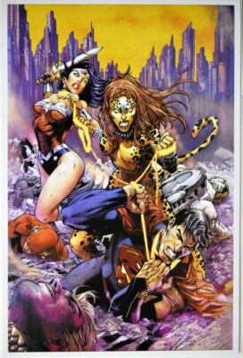 CHEETAH vs JUSTICE LEAGUE DC Wonder Woman Batman Superman Cyborg