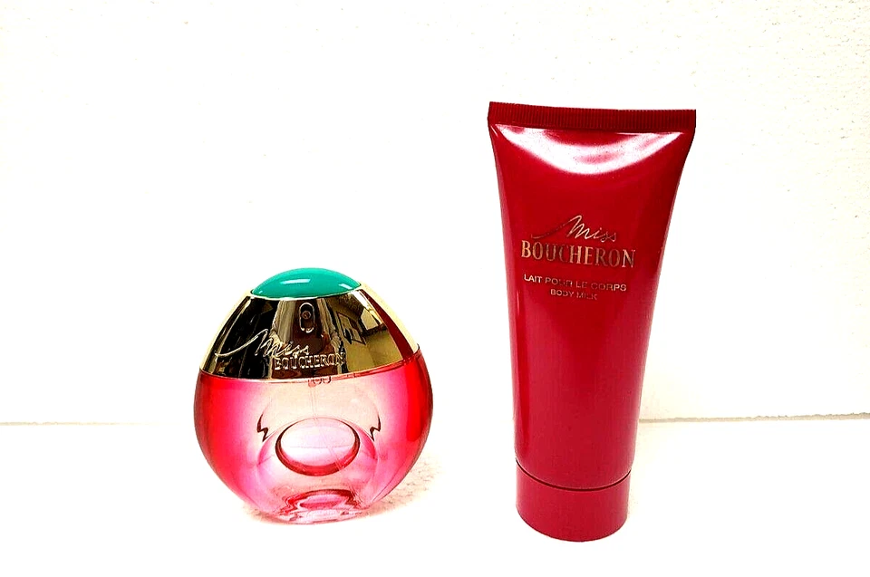 JUEGO MISS BOUCHERON 1,7 OZ EDP SPRAY 3,4 OZ. LECHE CORPORAL VER DETALLES Foto 3 de 4