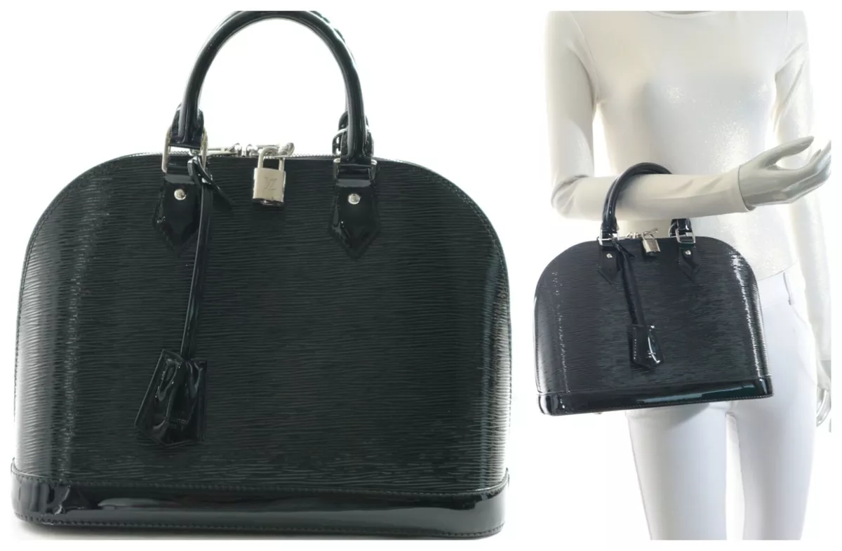 Louis Vuitton Alma PM Epi Leather Handbag Black | eBay