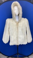 Vintage Jordache Womens Faux Fur With Hood Sz 13/14