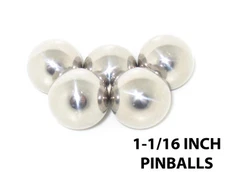 Pinball Replacement 5 [FIVE] 1-1/16" Hi-Standard®  Chrome Steel  by Ballbaron®