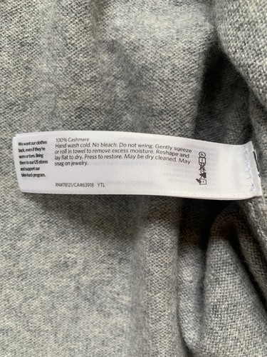 Neu mit Etikett Eileen Fisher Moon hellgrau italienisches Kaschmir Rollkragen Oberteil Pullover $ 378 1X - Bild 3 von 6