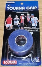 XL TOURNA GRIP Blue  3-Grips on Roll REPLACEMENT WRAP for TENNIS RACQUET RACKET