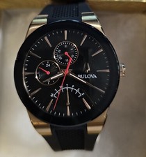Bulova Futuro Modern 970111 40 mm Black Stainless Steel Men's Wristwatch