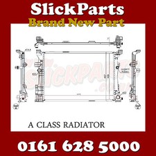 fits MERCEDES B CLASS RADIATOR 2012  B160 B180 B200 B220 B250