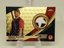 Marketplace image: 2024 Topps Chrome US Olympics Brady Ellison USA Memorabilia Superfractor 1/1