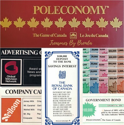 REPLACEMENT PIECES Poleconomy Board Game of Canada Parts - YOU PICK