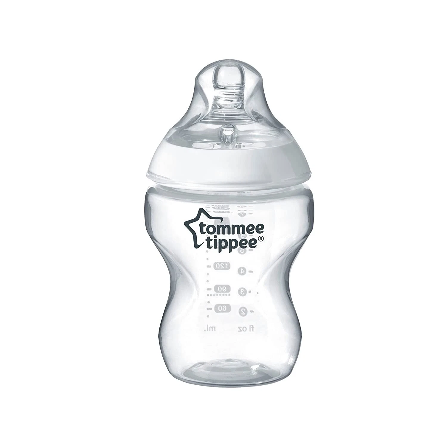 Lot of 3: TOMMEE TIPPEE CLOSER TO NATURE BABY BOTTLE 9oz CLEAR