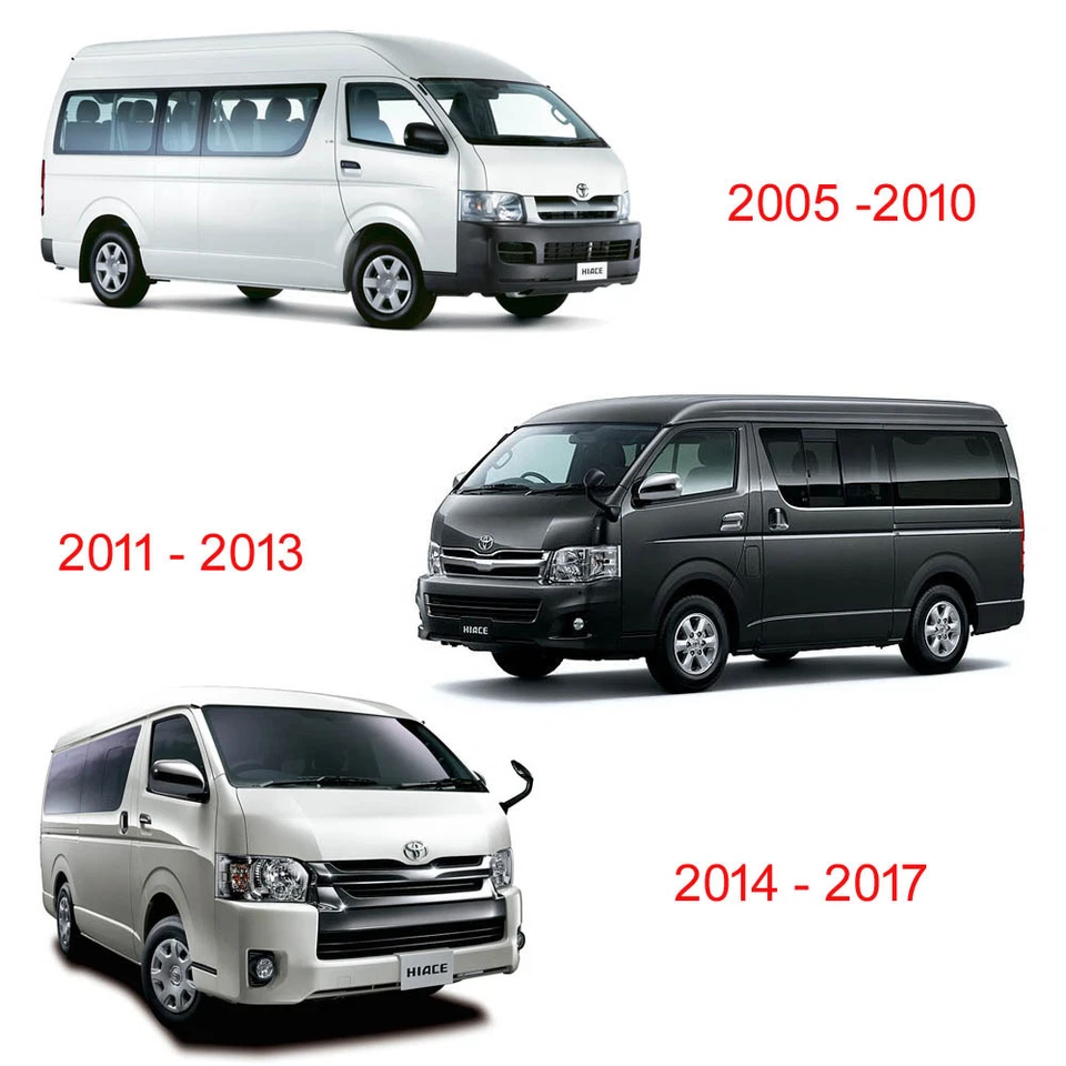 Wind Deflector Weather Rain Visor Guard For Toyota Hiace Commuter Van 2005 - 17 Foto 3 de 3