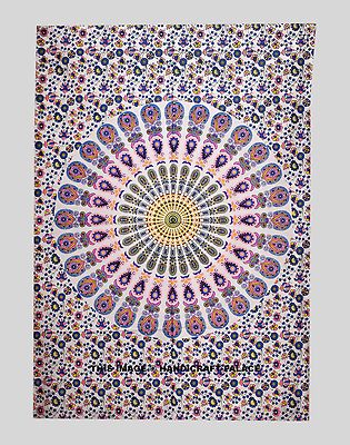 Indian Mandala Throw Hippie Tapestry Wall Hanging Bohemian Boho Beach ...