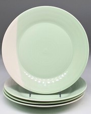 Lot De 4 Assiettes Royal Doulton Signature 1815 Vertes - Porcelaine 24 Cm, Lavables Au Lave-vaisselle - 8
