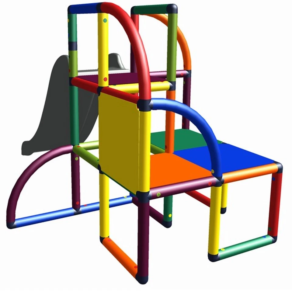 Move and stic Baukasten "OLAF" mit Rutsche Spielturm Kletterturm Klettergerüst - Bild 2 von 4