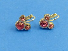 Disney Mickey Mouse Pink Rhinestone Earrings