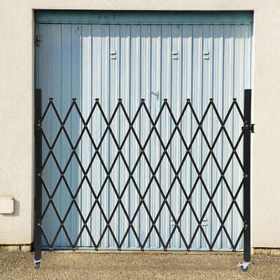 Expandable Folding Security Gate - Wall Mounted, 48'' x 71'' for Versatile Use