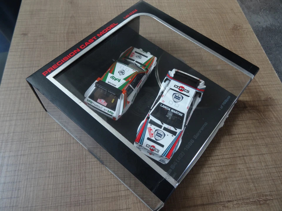 HPI-RACING 1/43 TWIN SET LANCIA DELTA S4 ALEN/CERRATO SANREMO RALLY 1986 N°8052 - Photo 2/4
