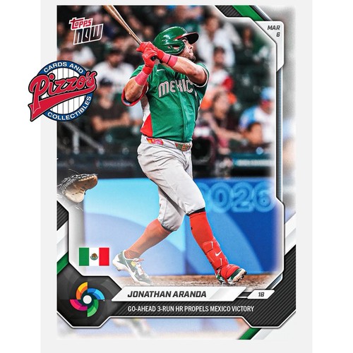 Jonathan Aranda – Jonathan Aranda - 2026 World Baseball Classic Topps NOW® - Card 5 - PR: 1015