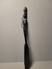 Vintage Carved African Dark Wood Shoe Horn 19.5"