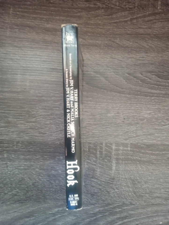 Hook By Terry Brooks 1992 винтажный роман 1-го издания на основе фильма/сценария - Изображение 3 из 4