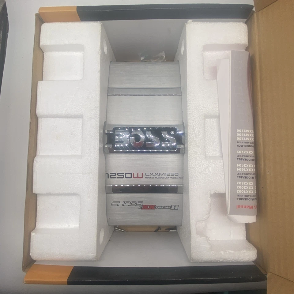 Amplificador Boss CXXM1250 II 2 Chaos EXXtreme 1250w vatios nunca usado nuevo caja abierta Foto 3 de 4