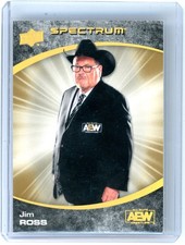 2021 Upper Deck Spectrum AEW #67 Jim Ross Gold 1/1