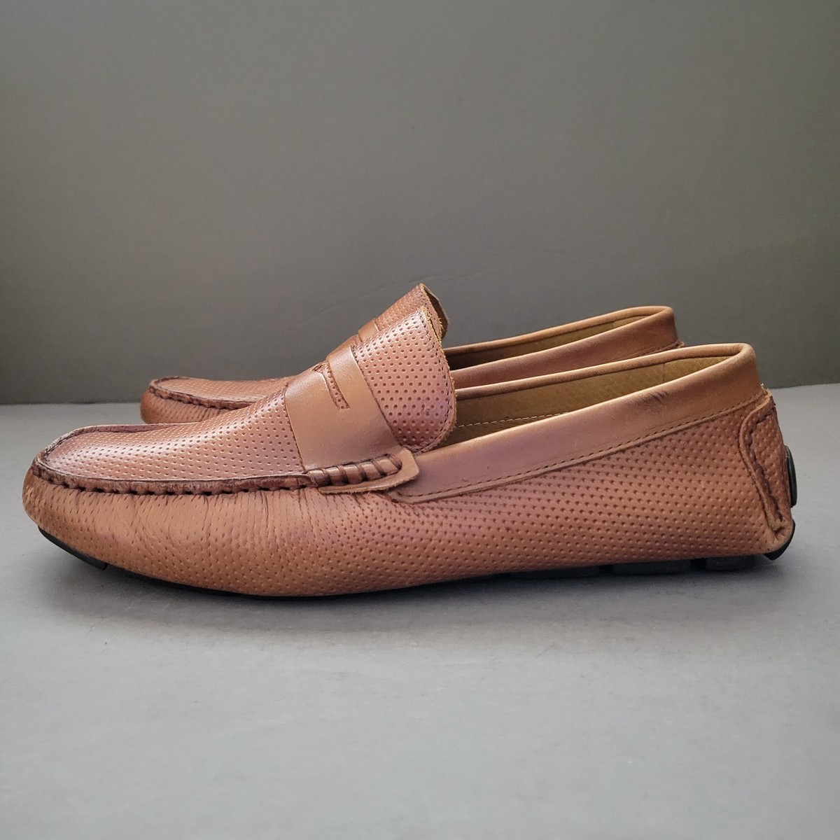 Mercanti Fiorentini Italian Leather Loafers Brown Slip On Dress Shoes Size 13 M Mercanti Fiorentini Slip-On Shoes for Men | Mercari main image 4