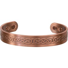 Copper Adjustable Magnetic Bracelet with Celtic Knots Design!