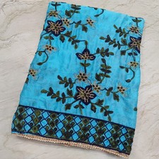 Vintage Indian Bridal Phulkari Wedding Dupatta Embroidery Scarf Veil Stole Hijab