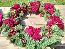 Basic Artificial Christmas Wreath, 48 in, by With Storage Bag