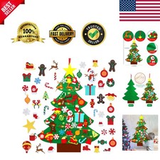 Recyclable DIY Felt Christmas Tree with Detachable Ornaments - Kids Craft Kit