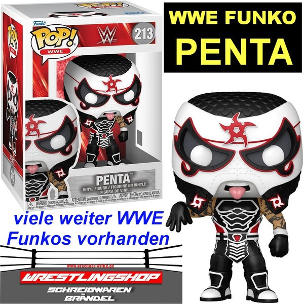 WWE Funko POP Penta Wrestling Figur Serie 213 - Elite Basic Lucha RAW Smackdown-image