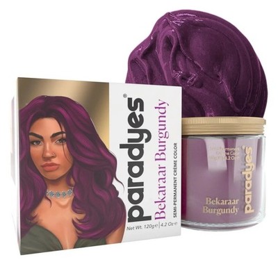 Paradyes Semi Permanent Creme Color, Bekaraar Burgundy Shade 120gm