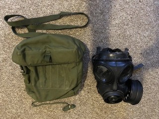 BRITISH AVON S10 NBC RESI SET MASK FILTER OLIVE PLCE WEBBING BAG GULF WAR