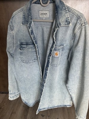 Mens Carhartt WIP Denim Workshirt Large