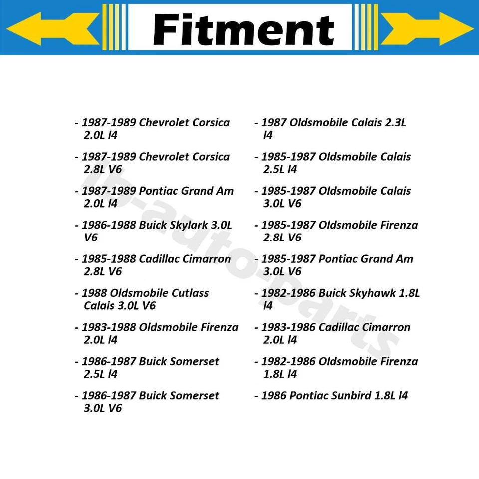 2 задних тормозных шланга для Oldsmobile Calais 3,0 л 1985-1987 - Изображение 4 из 4