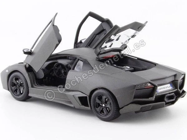 2008 Lamborghini Reventon Gris Mate 1:24 Bburago 21041 - Imagen 4 de 4