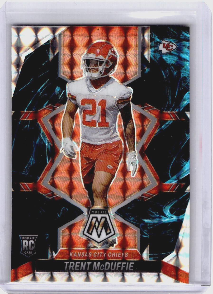2022 Panini Mosaic Trent McDuffie RC Rookie #371 Genesis CASE HIT SP CHIEFS RAMS