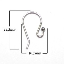 50 x Tiny Stainless Steel Shepherds Hooks - 25 Pairs