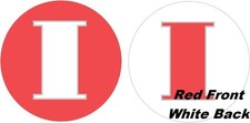 Classic Letter Balloon Red/White "I" 18" Foil Balloon Non-Packaged 