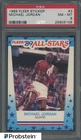 1989 Fleer Sticker Basketball #3 Michael Jordan Chicago Bulls HOF PSA 8 NM-MT