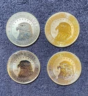 4 1-Ounce .999 JM Bullion Silver Rounds