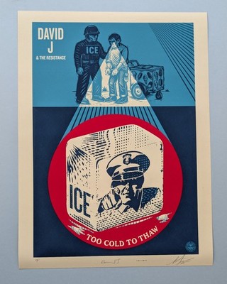 Shepard Fairey Obey - Ice Too Cold to Thaw - ARTIST PROOF (AP) Signed