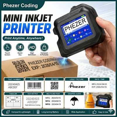 For Hp  2026 PC98 Mini Printer 28 Languages Portable Printer Handheld Inkjet Pri