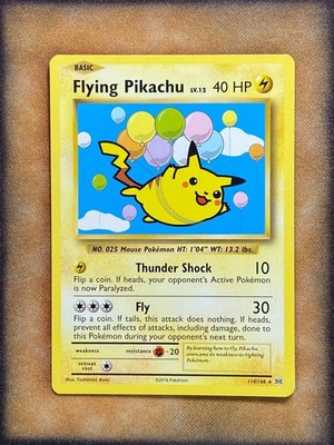 Pokemon Flying Pikachu 110/108 XY Evolutions Secret Rare NM
