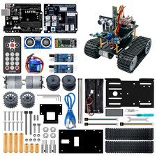 Programming Tank Smart Robot Car kit Support Mixly Blocks Coding/App Control ...