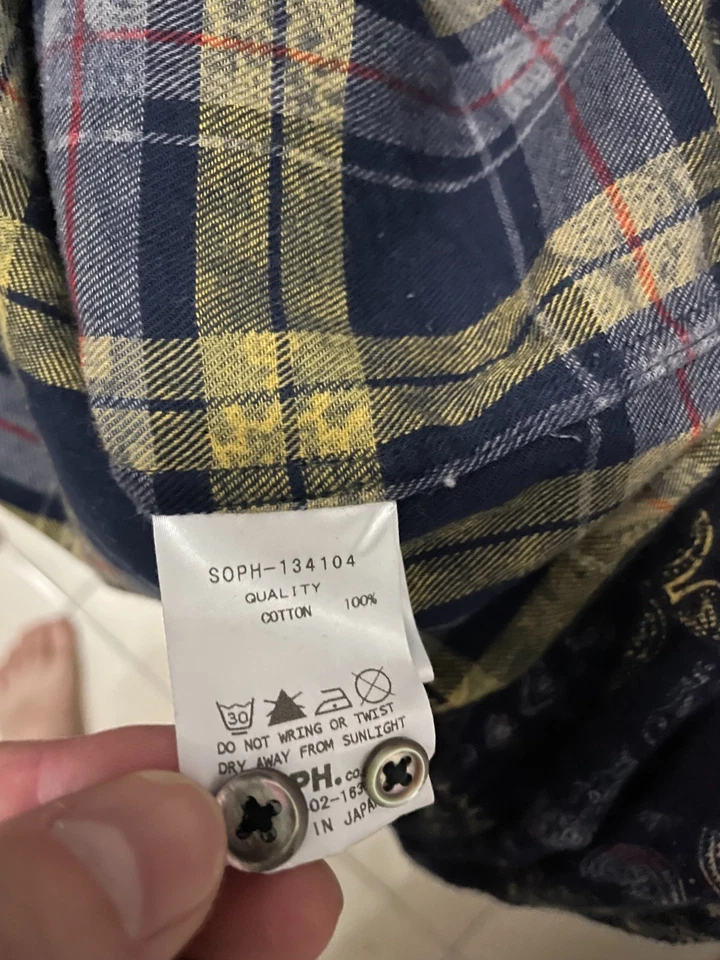 Sophnet Checked Bandana Flannel B.D Shirt FW13 Sz. M Visvim NBHD Undercover - Image 4 of 4