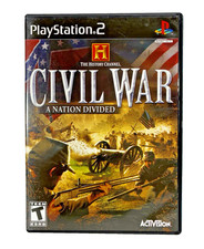 CIVIL WAR A Nation Divided Sony PlayStation 2 Black Label 2006 Complete w/Manual