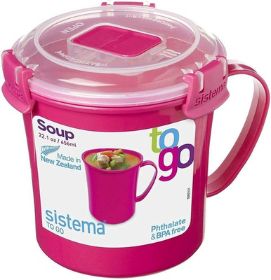 #ad Sistema TO GO Microwave Soup Mug 22 fl oz 656 mL One Cup Color May Vary $13.09